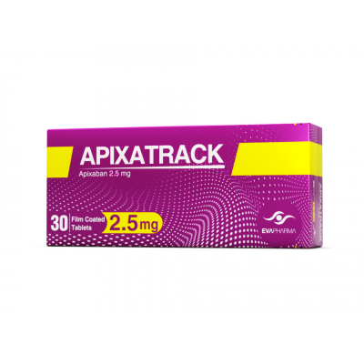 APIXATRACK 2.5 MG ( APIXABAN ) 30 FILM-COATED TABLETS